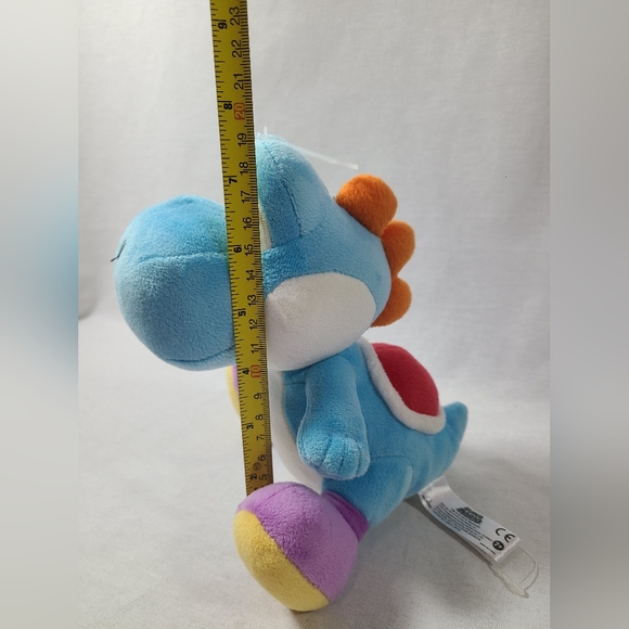 Super Mario Yoshi Stuffed Animal Plush Light Blue Purple Red 2018 Nintendo - Picture 5 of 5